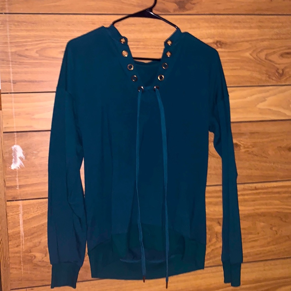 Sweater that laces in front